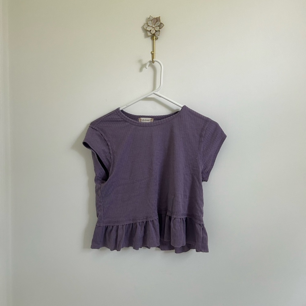 altar’d state ruffled crop top
